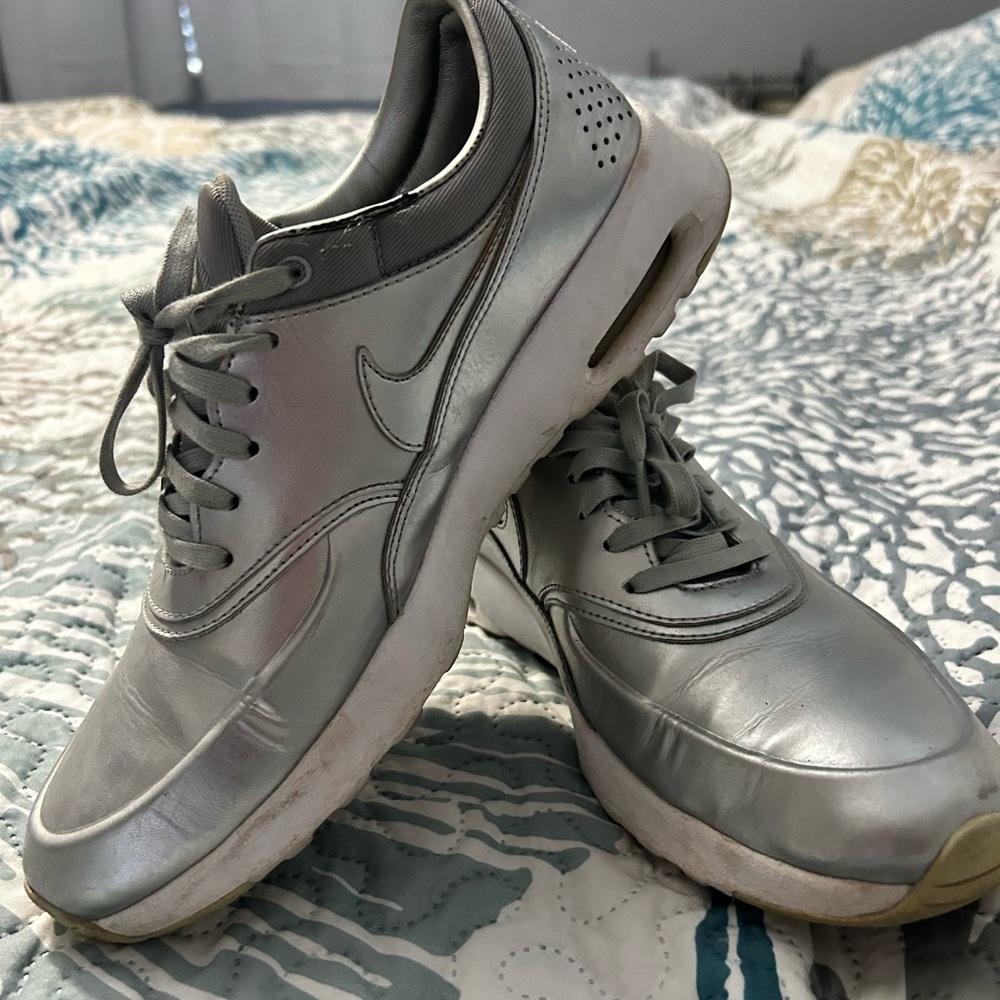 Silver Nike Sneakers
